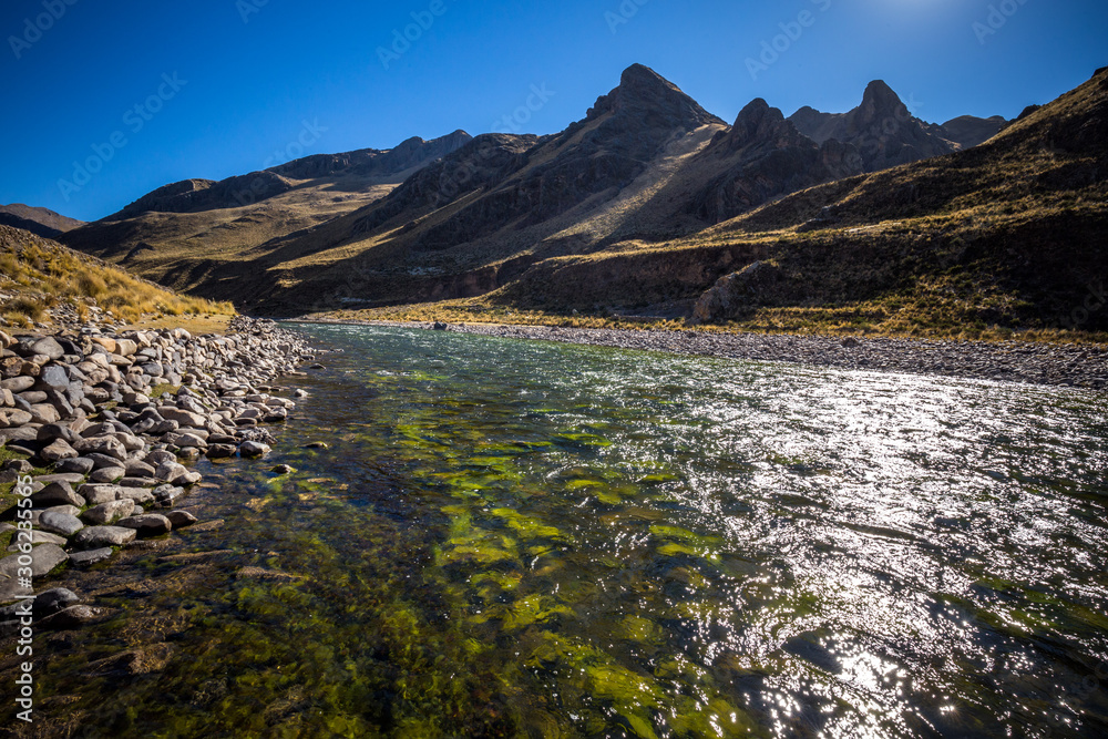 Colca river valley, near the town of Sibayo. Peru.