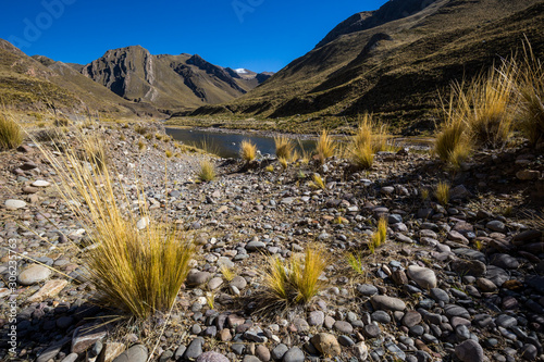 Obraz na płótnie Colca river valley, near the town of Sibayo. Peru. w salonie