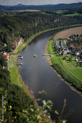 Blick auf die Elbe in der S  chsischen Schweiz