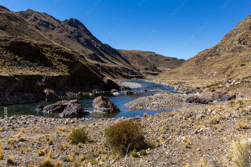 Colca river valley, near the town of Sibayo. Peru.