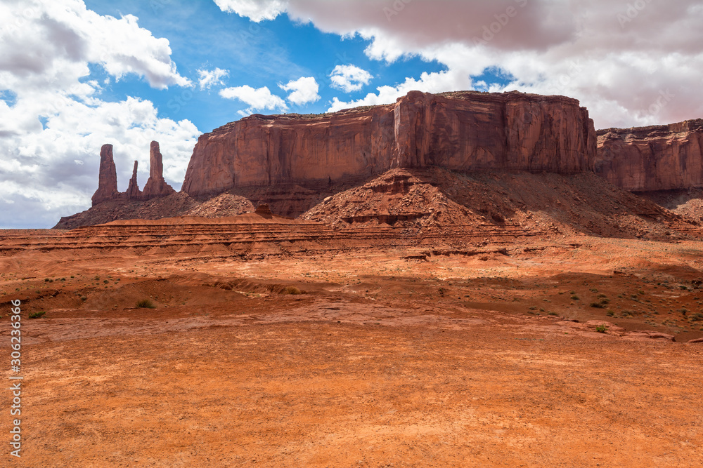 Red rocks of Monument Valley. Navajo Tribal Park landscape, Utah/Arizona, USA Red rocks of Monument Valley. Navajo Tribal Park landscape, Utah/Arizona, USA