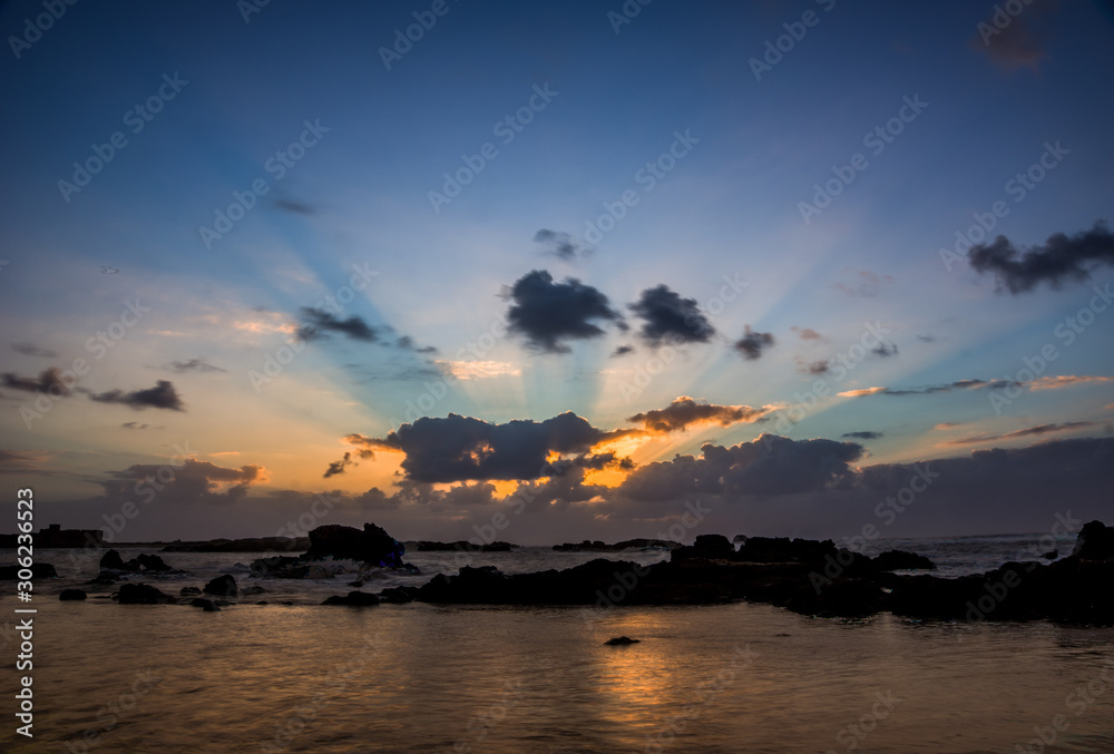 traumhafter Sonnenuntergang in der Karibik traumhafter Sonnenuntergang in der Karibik