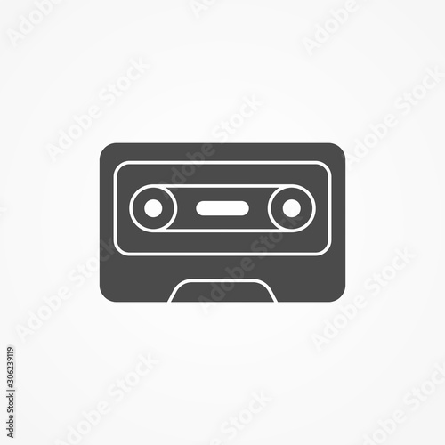 Cassette vector icon sign symbol