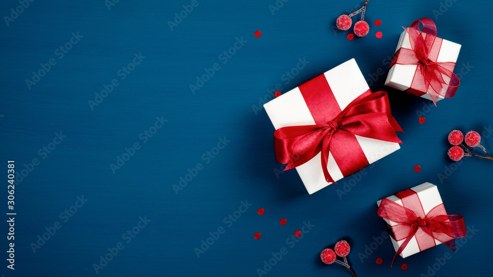 Poster Red ribbon bow 