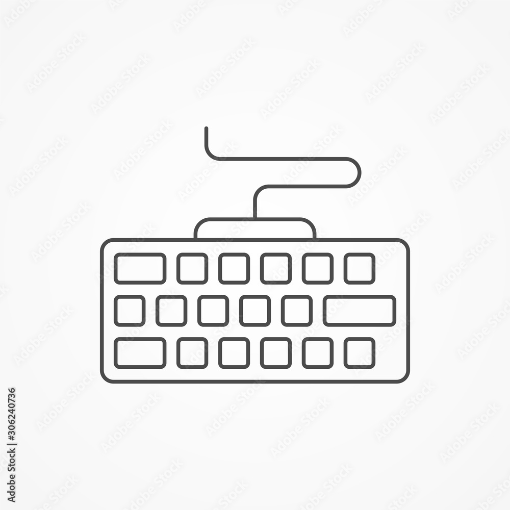 Keyboard vector icon sign symbol Keyboard vector icon sign symbol
