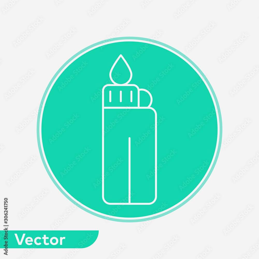 Lighter vector icon sign symbol Lighter vector icon sign symbol