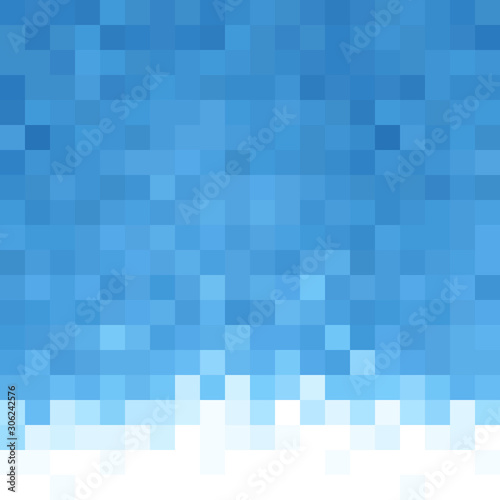Abstract squares tile background. Blue geometric pattern.