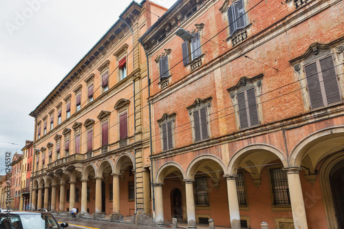Medieval Palazzo Bianchi in Bologna, Italy.