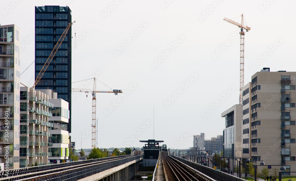 Urban architecture and cityscapes, big city life