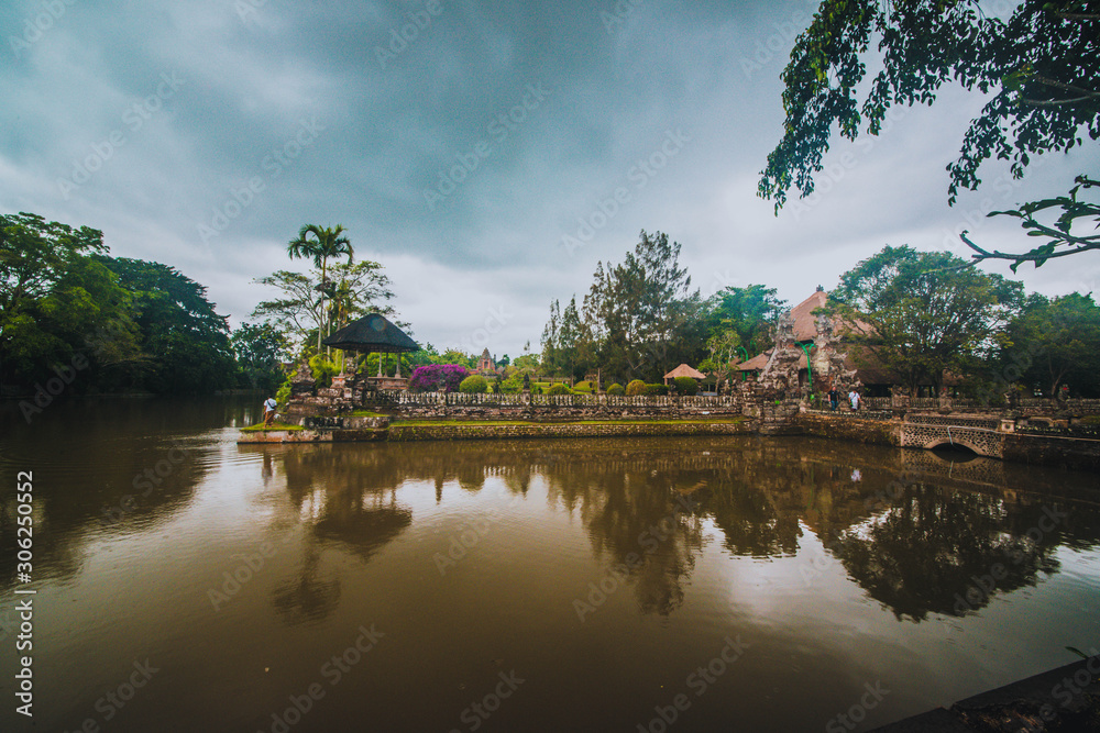 A beautiful view of Taman Ayun Temple in Bali, Indonesia.