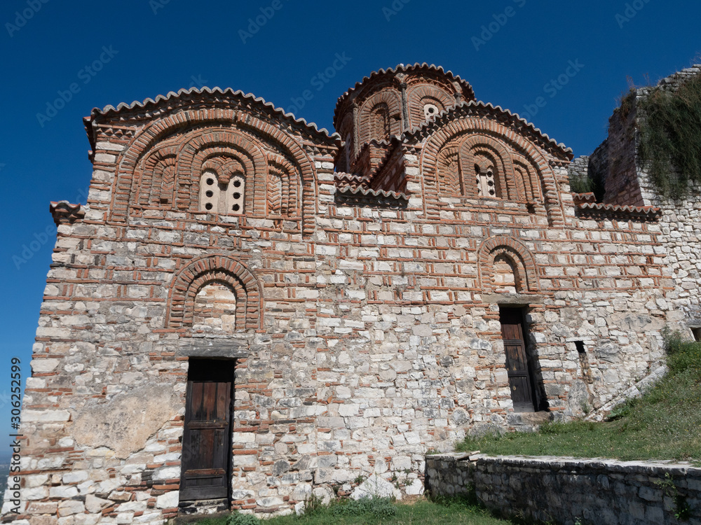 Exterior of Church of the Holy Trinity in Berati Fortress Albania