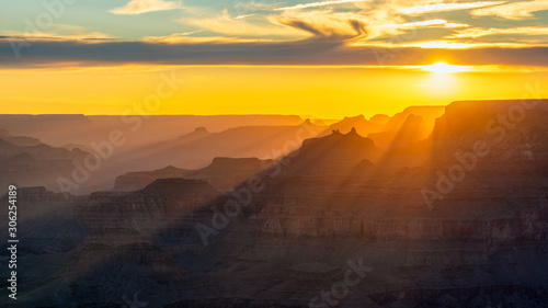 Panoramic Sunset Desert View overlook - Grand Canyon National Park