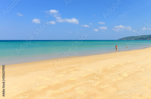 Tropical beach and blue sky