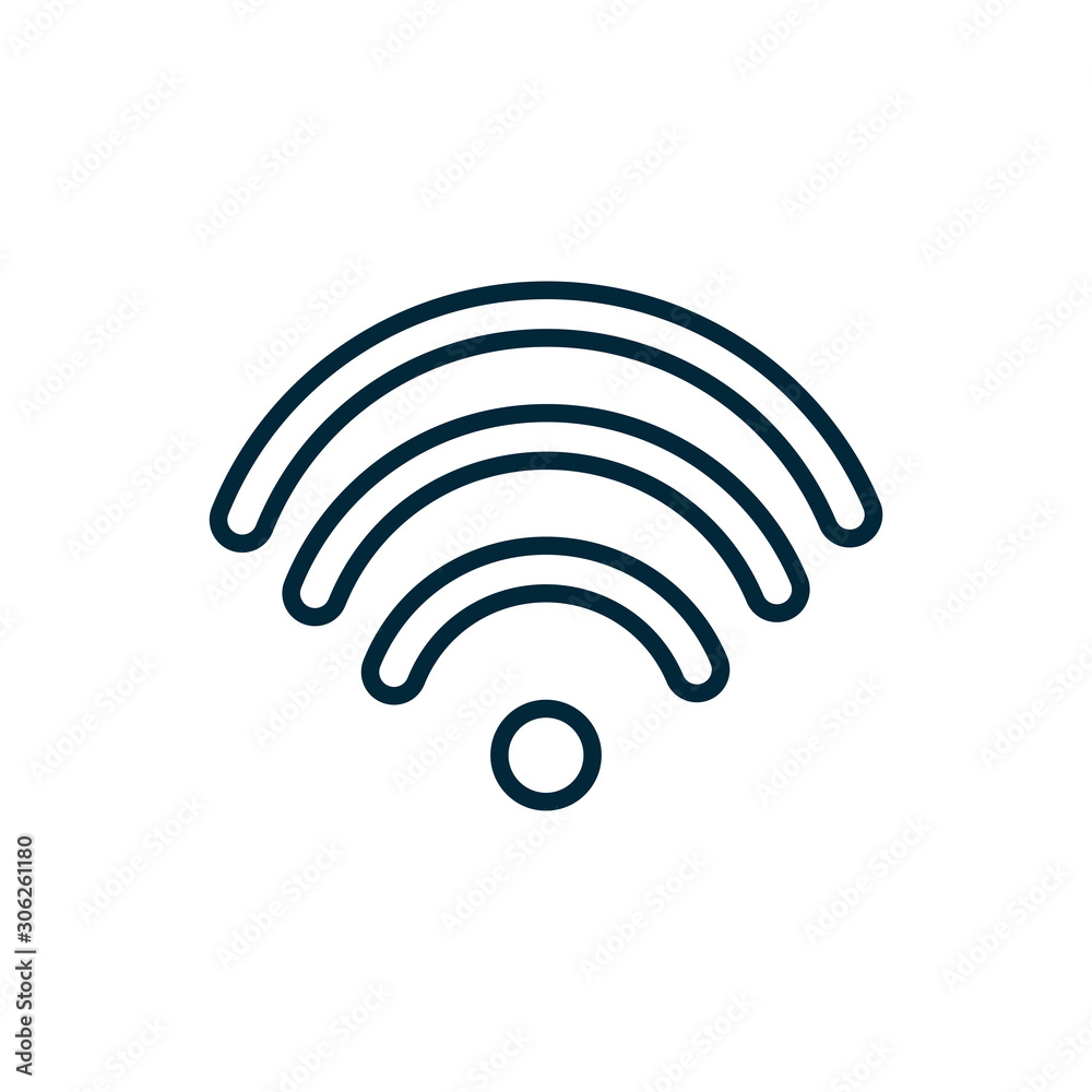 wifi signal internet of things line icon wifi signal internet of things line icon