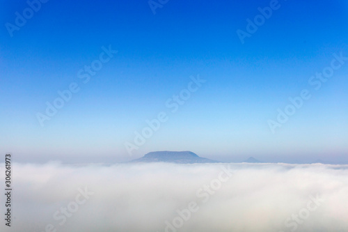 View of the foggy Balaton from Fonyod © skovalsky