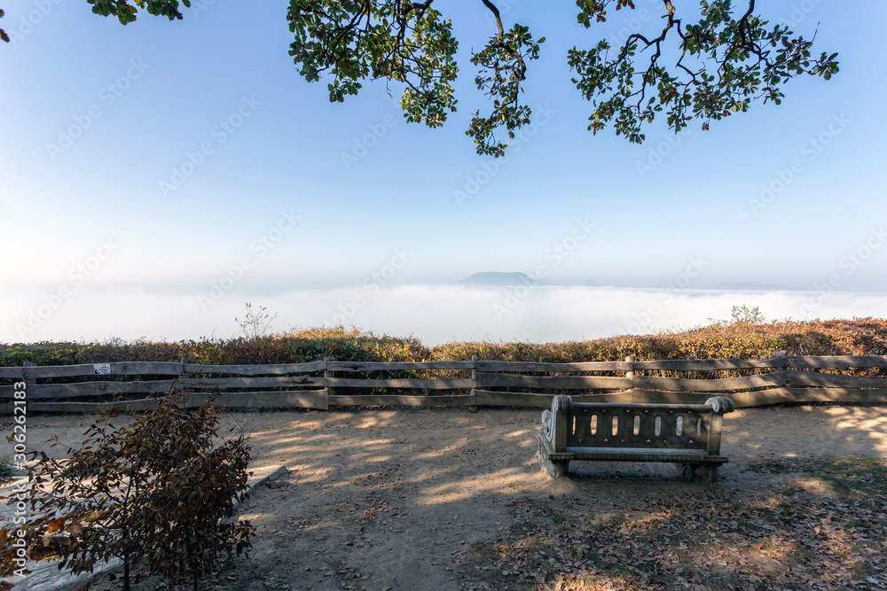 View of the foggy Balaton from Fonyod View of the foggy Balaton from Fonyod