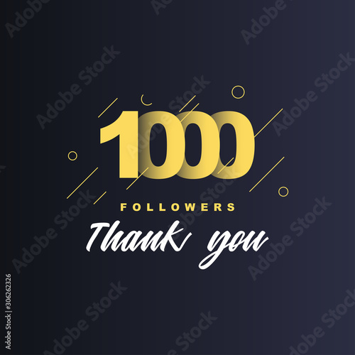 1000 Followers thank you