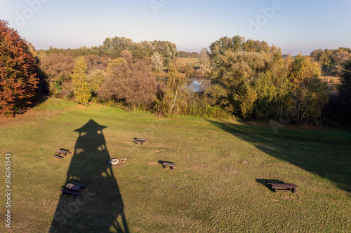 Island of Kanyavar on an autumn day photo