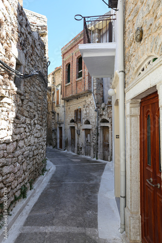 Fototapeta Naklejka Na Ścianę i Meble -  Traditional Street in Pyrgi, Chios Island, Greece