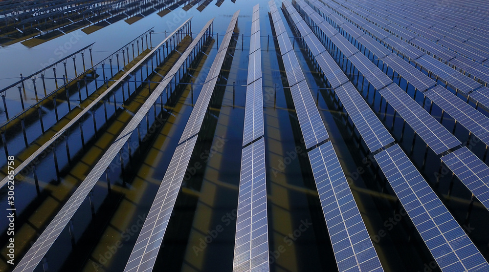 Solar panels green energy