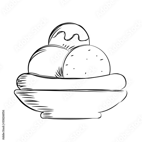 Sketch of a sundae