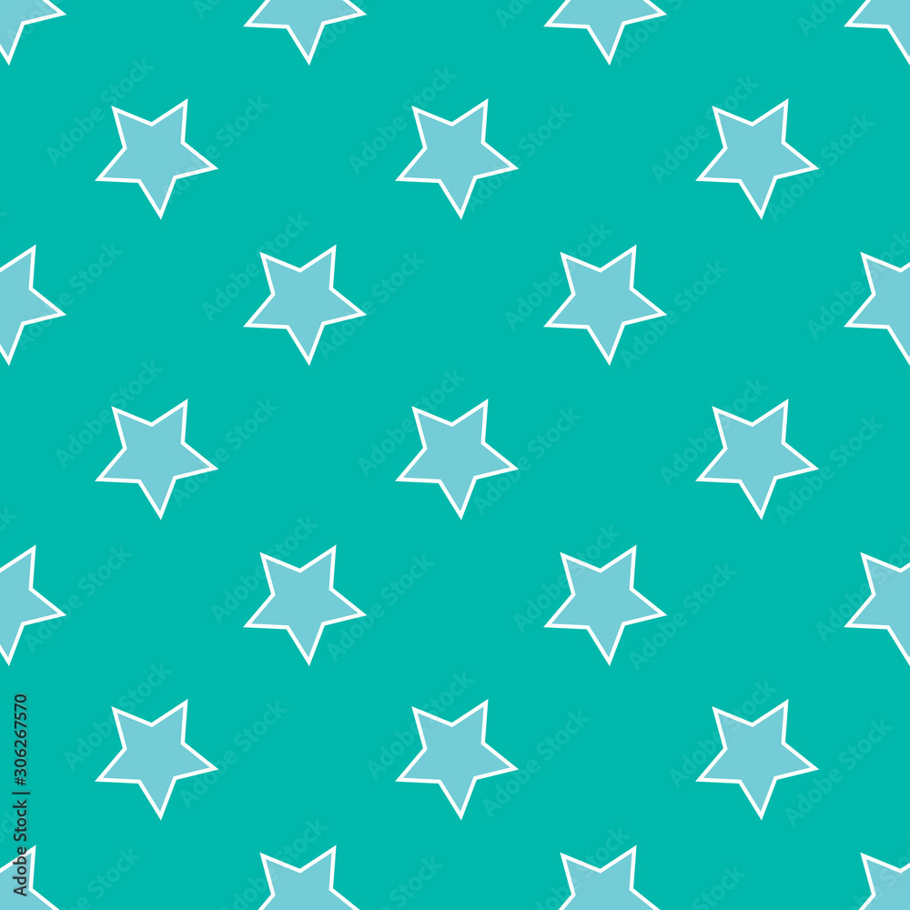 Seamless abstract Star pattern on green background, Vector illustration texture for paper, wrapping and fabric Seamless abstract Star pattern on green background, Vector illustration texture for paper, wrapping and fabric