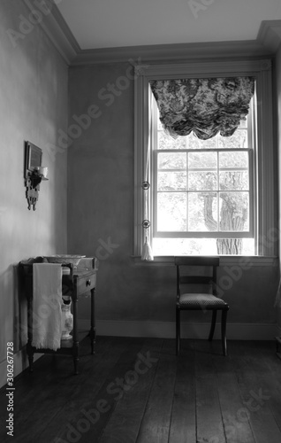 interior of an antique dressing room