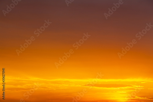 Fiery orange sunset sky. Beautiful sunset sky. © Freedom Life
