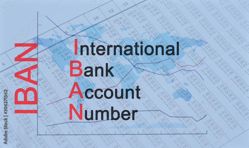Acronym IBAN - International Bank Account Number