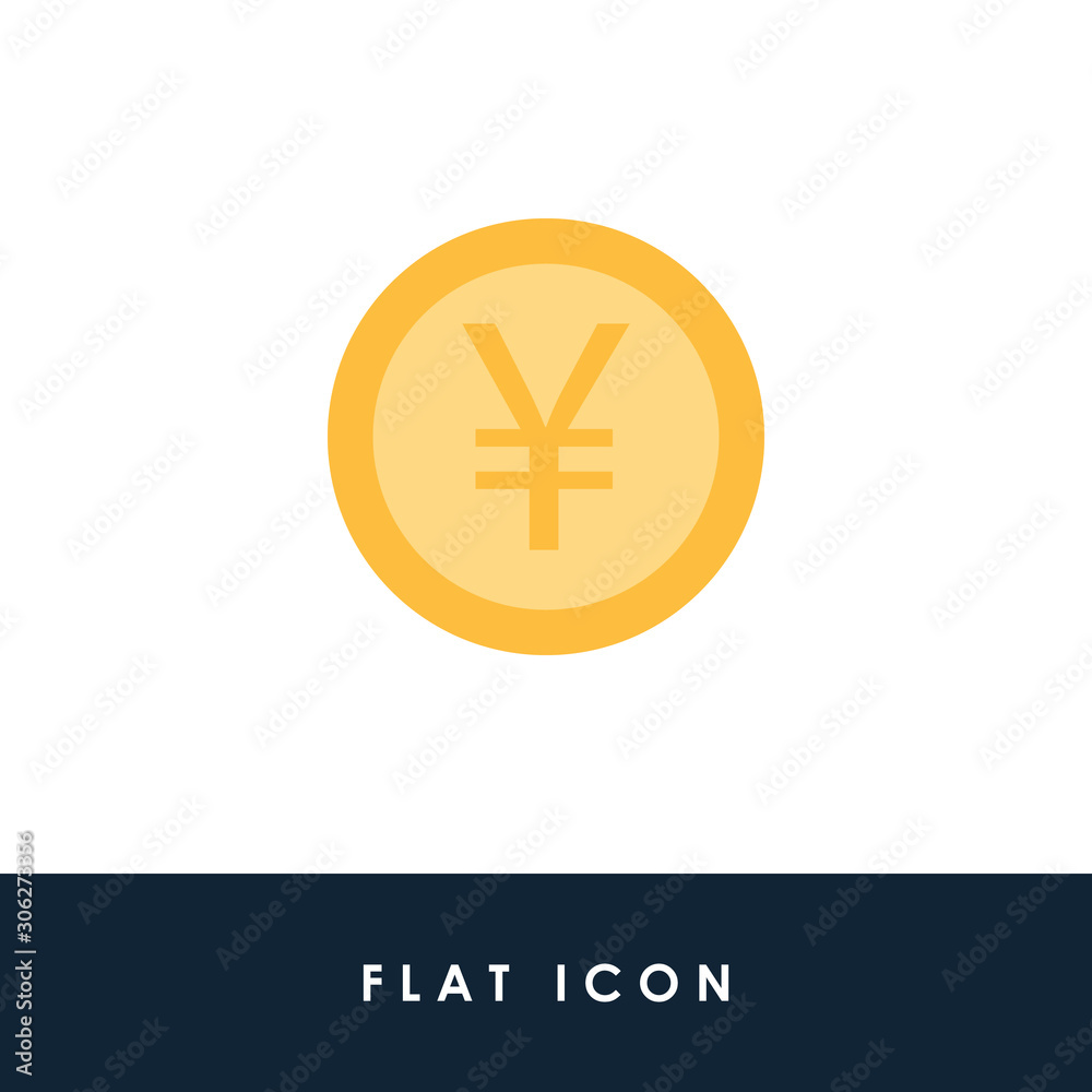 Yen Japan Coin Illustration Single Icon Design Vector EPS 10 Yen Japan Coin Illustration Single Icon Design Vector EPS 10