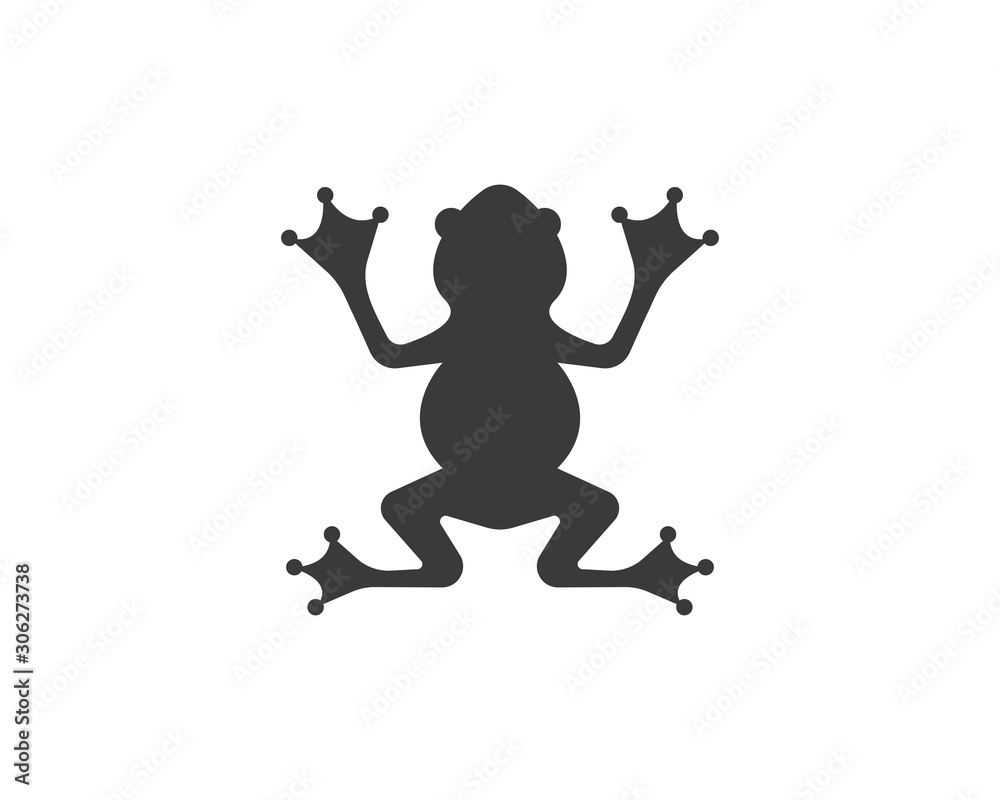 Fototapeta premium Frog Logo Template vector illustration