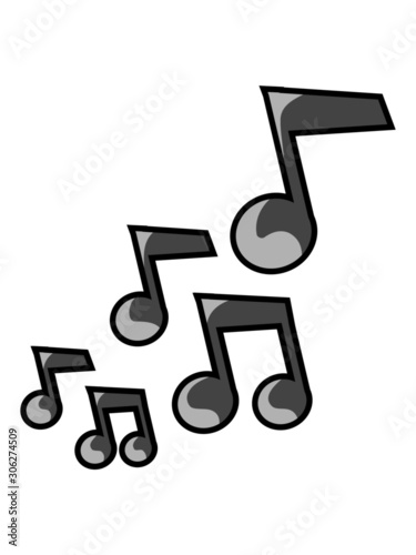 Glänzende Musik Noten 