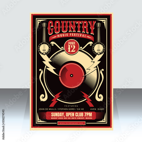 country music festival poster