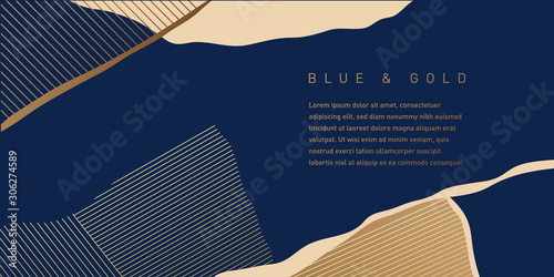 Blue and Gold Pattern