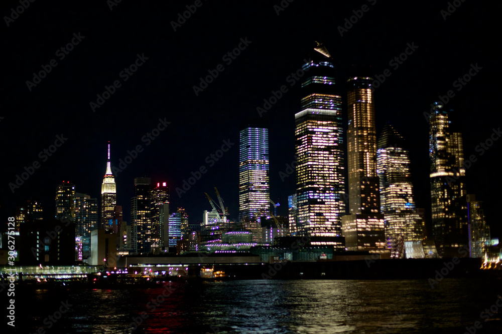 Fototapeta premium Hudson Yards Nachts