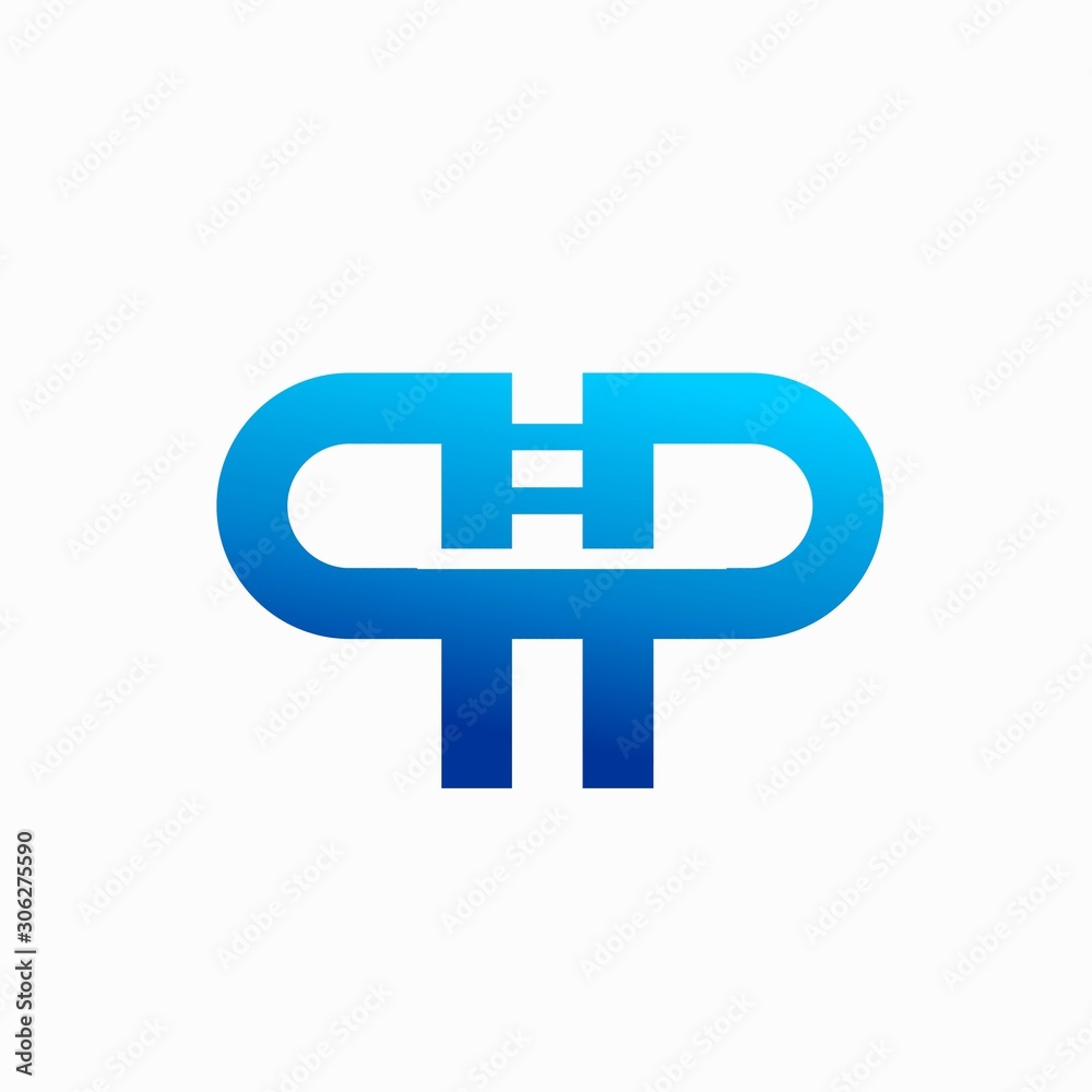 Pool logo that formed letter P Pool logo that formed letter P