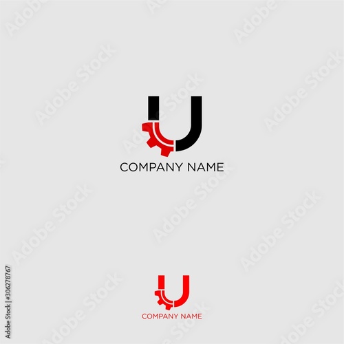 U Gear logo for workshop, automotive company or brand