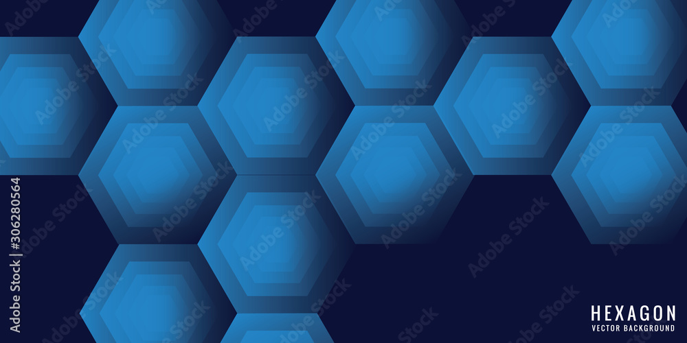 Abstract blue hexagon background Abstract blue hexagon background