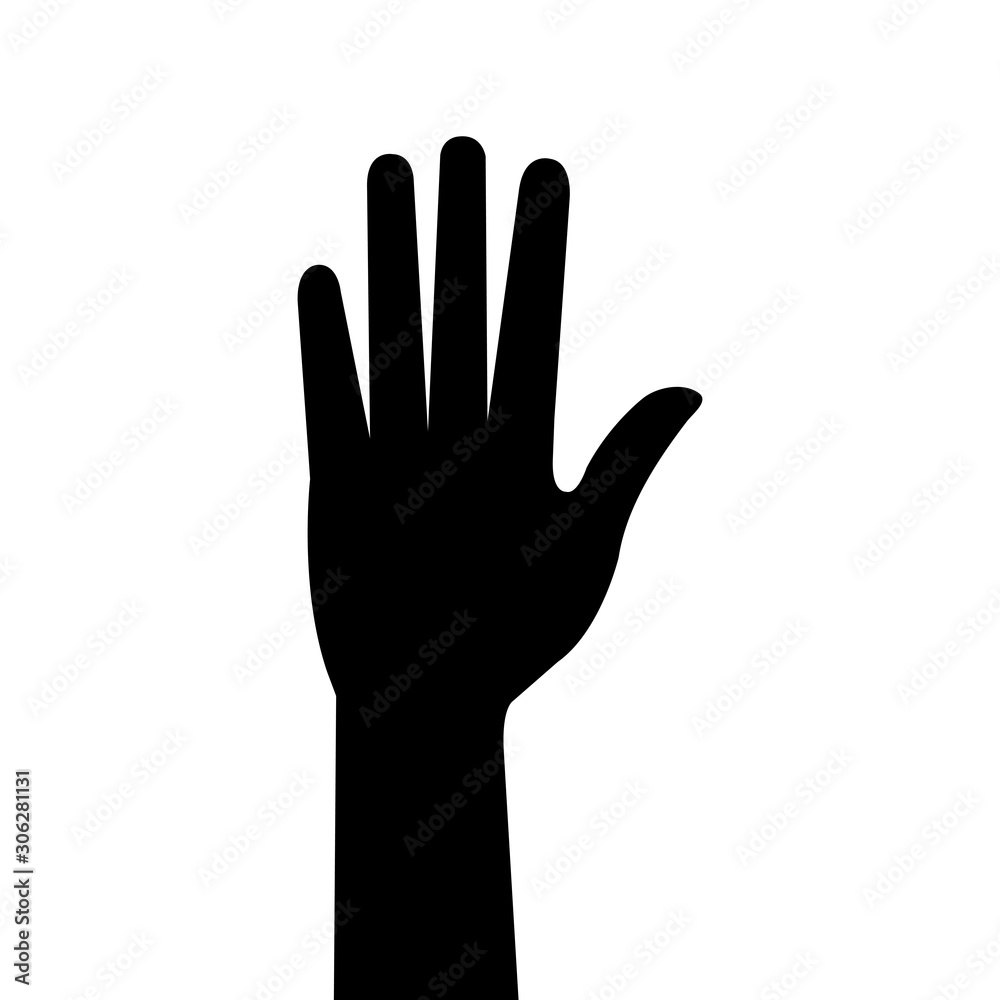 silhouette of hand person isolated icon vector illustration design silhouette of hand person isolated icon vector illustration design