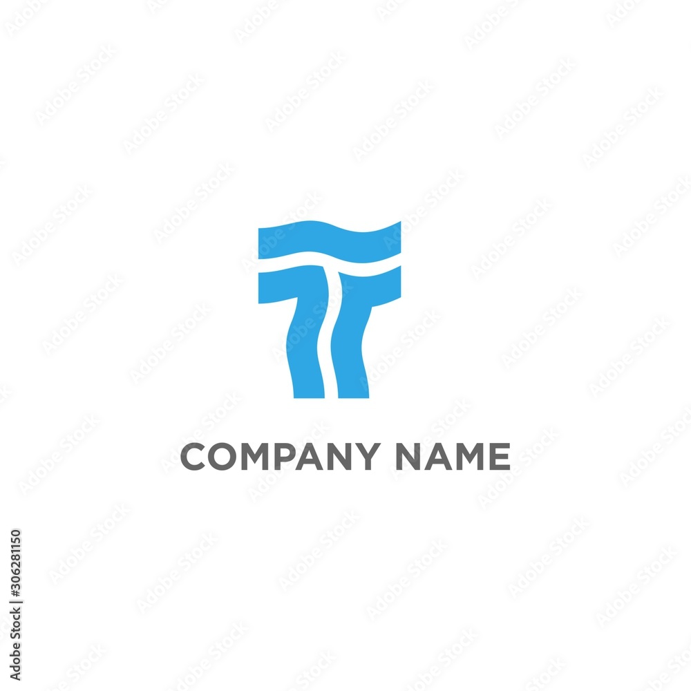 T Logo for technology Company