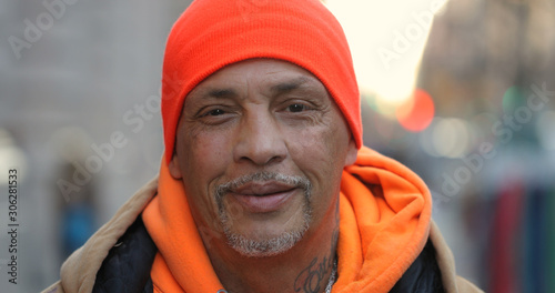 Photography Mature man in city serious face portrait