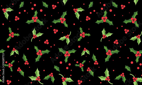 Drawing floral pattern, template for red flower.
