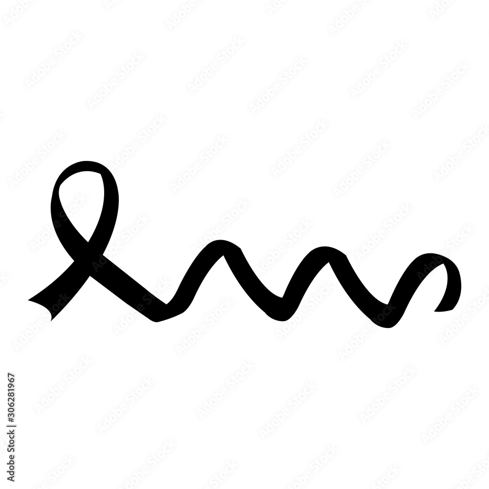 silhouette of ribbon campaign isolated icon vector illustration design silhouette of ribbon campaign isolated icon vector illustration design