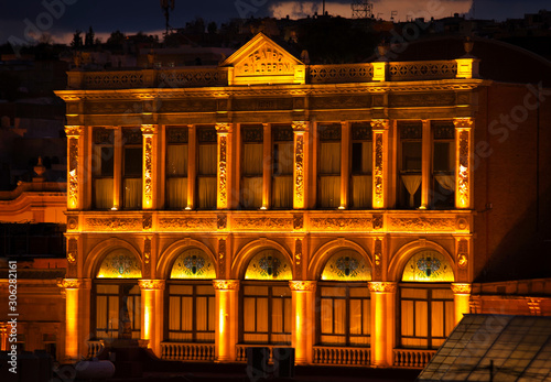 night shinning building