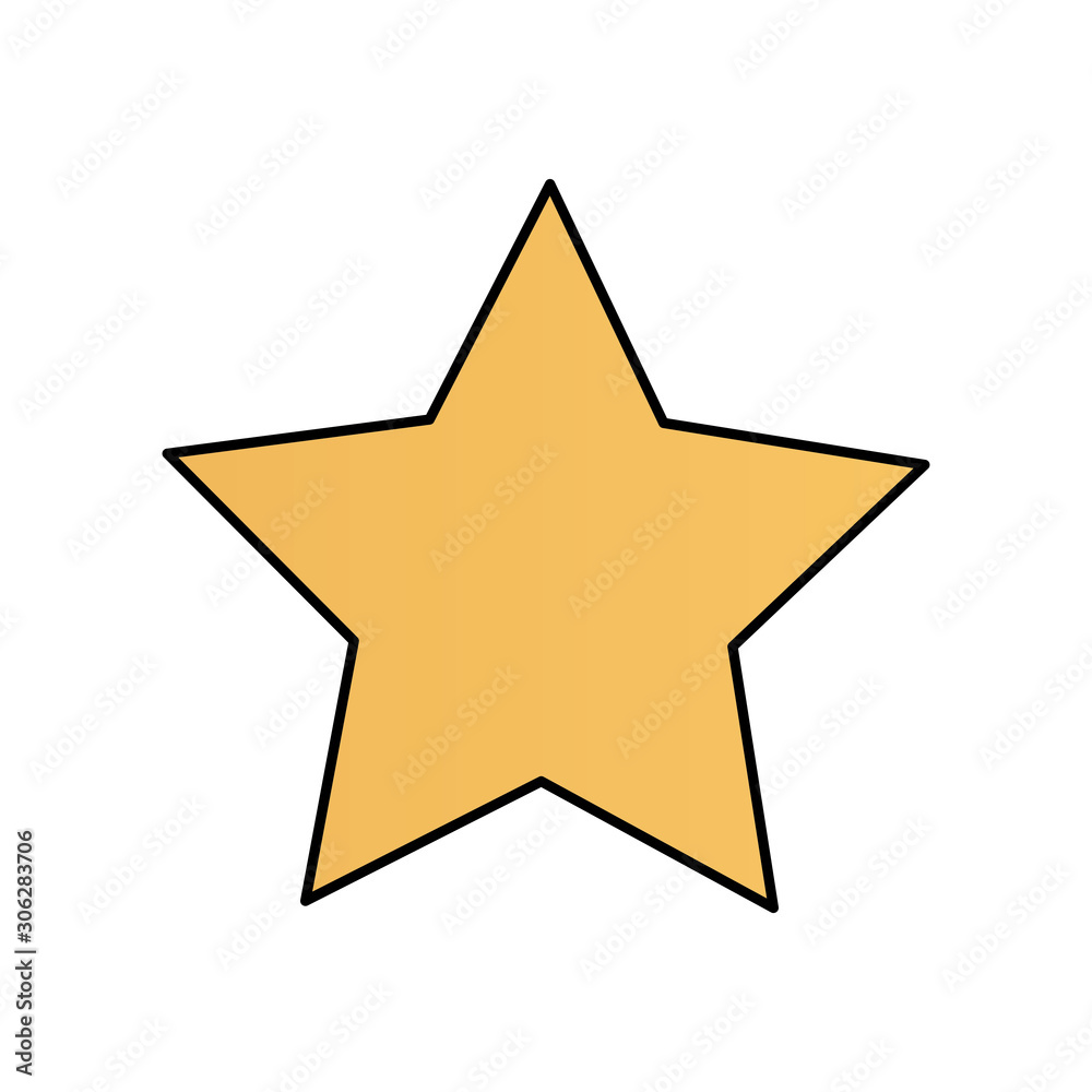 Fototapeta premium star decoration christmas isolated icon vector illustration design