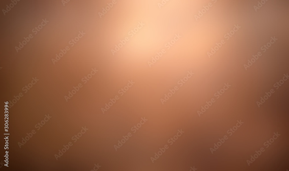 Golden beige blurred background. Defocus texture. Brown dusty widescreen image. Matte abstract illustration. Soft delicate shine top. - obrazy, fototapety, plakaty 