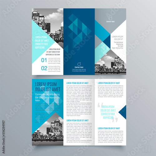 Brochure design, brochure template, creative tri-fold, trend brochure