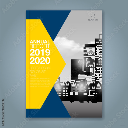 Abstract minimal geometric background for business annual report book cover brochure flyer poster