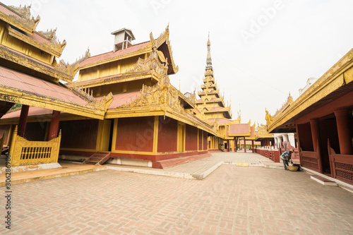 Mandalay Palace in Mandalay city  Myanmar
