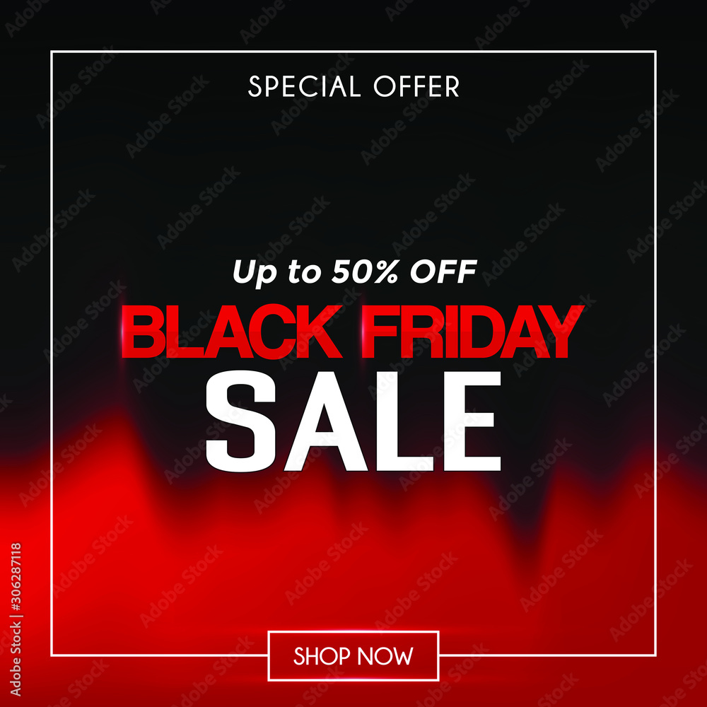 Black Friday Ads Banner with Mesh Background Black Friday Ads Banner with Mesh Background